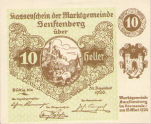 Austria, 10 Heller, FS 993f