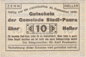 Austria, 10 Heller, FS 1008Ia