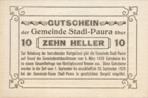 Austria, 10 Heller, FS 1008Ia
