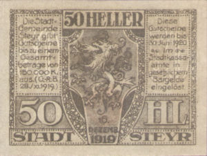 Austria, 50 Heller, FS 1034Ia