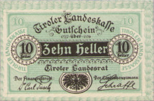 Austria, 10 Heller, FS 1073II