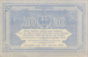 Austria, 50 Heller, FS 1073II