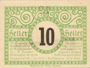 Austria, 10 Heller, FS 1082