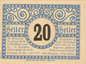 Austria, 20 Heller, FS 1082