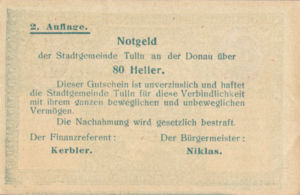 Austria, 80 Heller, FS 1083IIa