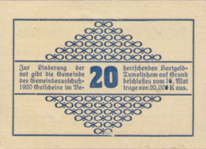 Austria, 20 Heller, FS 1085Id