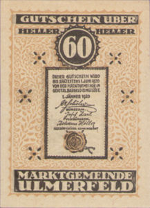 Austria, 60 Heller, FS 1089IIa