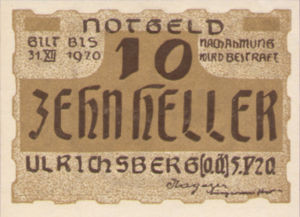 Austria, 10 Heller, FS 1091a