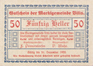 Austria, 50 Heller, FS 1115II