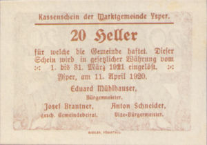 Austria, 20 Heller, FS 1261b