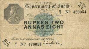 India, 2/8 Rupee/Anna, P2v4