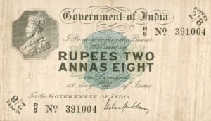 India, 2/8 Rupee/Anna, P2v7