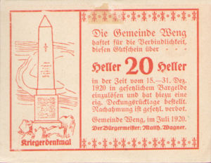 Austria, 20 Heller, FS 1171I.2