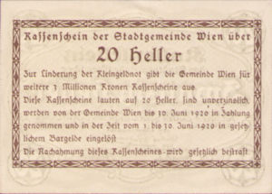 Austria, 20 Heller, FS 1183IIc