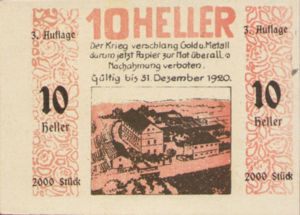 Austria, 10 Heller, FS 1238Ia