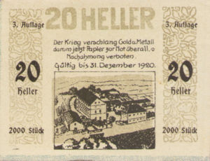 Austria, 20 Heller, FS 1238Ia