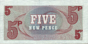 Great Britain, 5 New Pence, M47