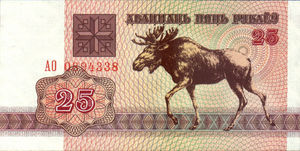 Belarus, 25 Ruble, P6