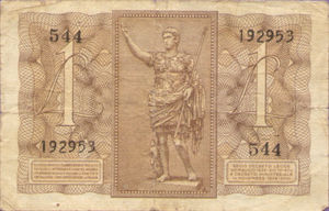 Italy, 1 Lira, P26