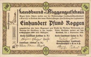 Germany, 100 Pfund Roggen, C014