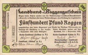 Germany, 500 Pfund Roggen, C014