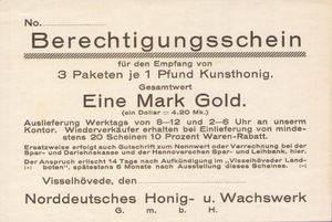 Germany, 3 Paketen Pfund Kunsthonig, V004.1
