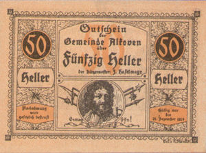 Austria, 50 Heller, FS 18IId