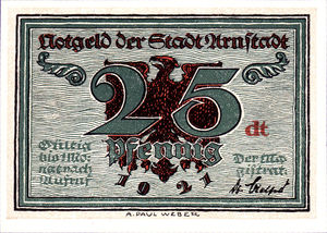 Germany, 25 Pfennig, 43.2