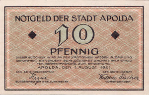 Germany, 10 Pfennig, 36.1