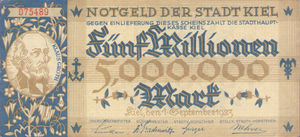 Germany, 5,000,000 Mark, 2614g