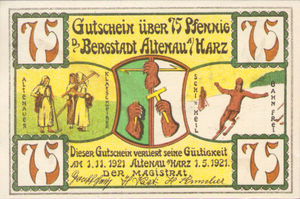 Germany, 75 Pfennig, 17.1