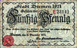 Germany, 50 Pfennig, B85.1