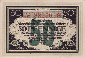 Germany, 50 Pfennig, B32.3a