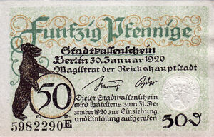 Germany, 50 Pfennig, B27.3a