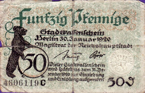 Germany, 50 Pfennig, B27.2a