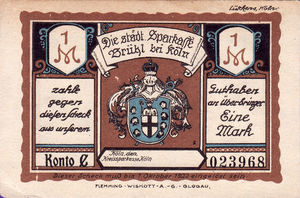 Germany, 1 Mark, 192.1b