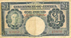 Jamaica, 1 Pound, P40a , B109a