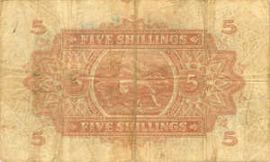 East Africa, 5 Shilling, P28a v3, B217c1