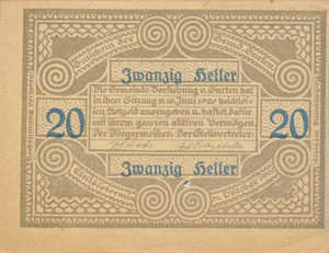 Austria, 20 Heller, FS 312C