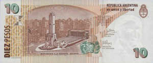 Argentina, 10 Peso, P354 I
