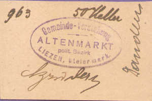 Austria, 50 Heller, FS 28Ia