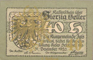 Austria, 40 Heller, FS 403SSe