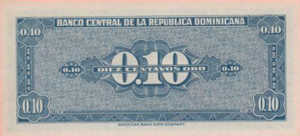 Dominican Republic, 10 Centavo Oro, P85a