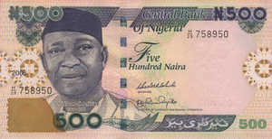Nigeria, 500 Naira, P30f