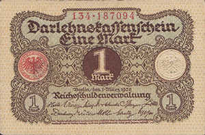 Germany, 1 Mark, P58 v1