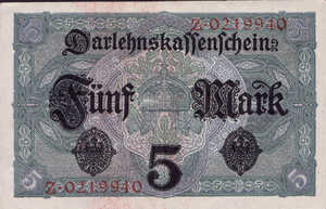 Germany, 5 Mark, P56a, B119a