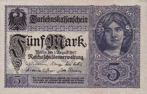 Germany, 5 Mark, P56a, B119a