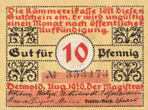 Germany, 10 Pfennig, 268.1a