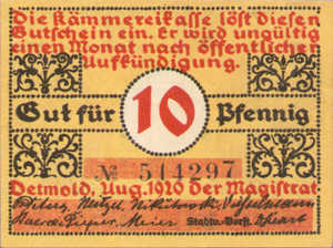 Germany, 10 Pfennig, 268.2a