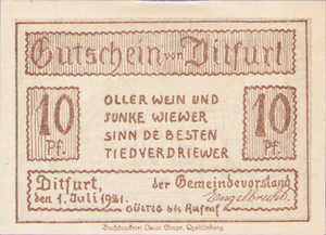 Germany, 10 Pfennig, 275.1